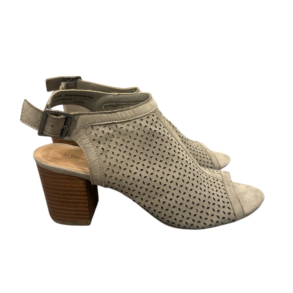 GH Bass & Co Women’s Laser Cut Block Heel Size 9.5